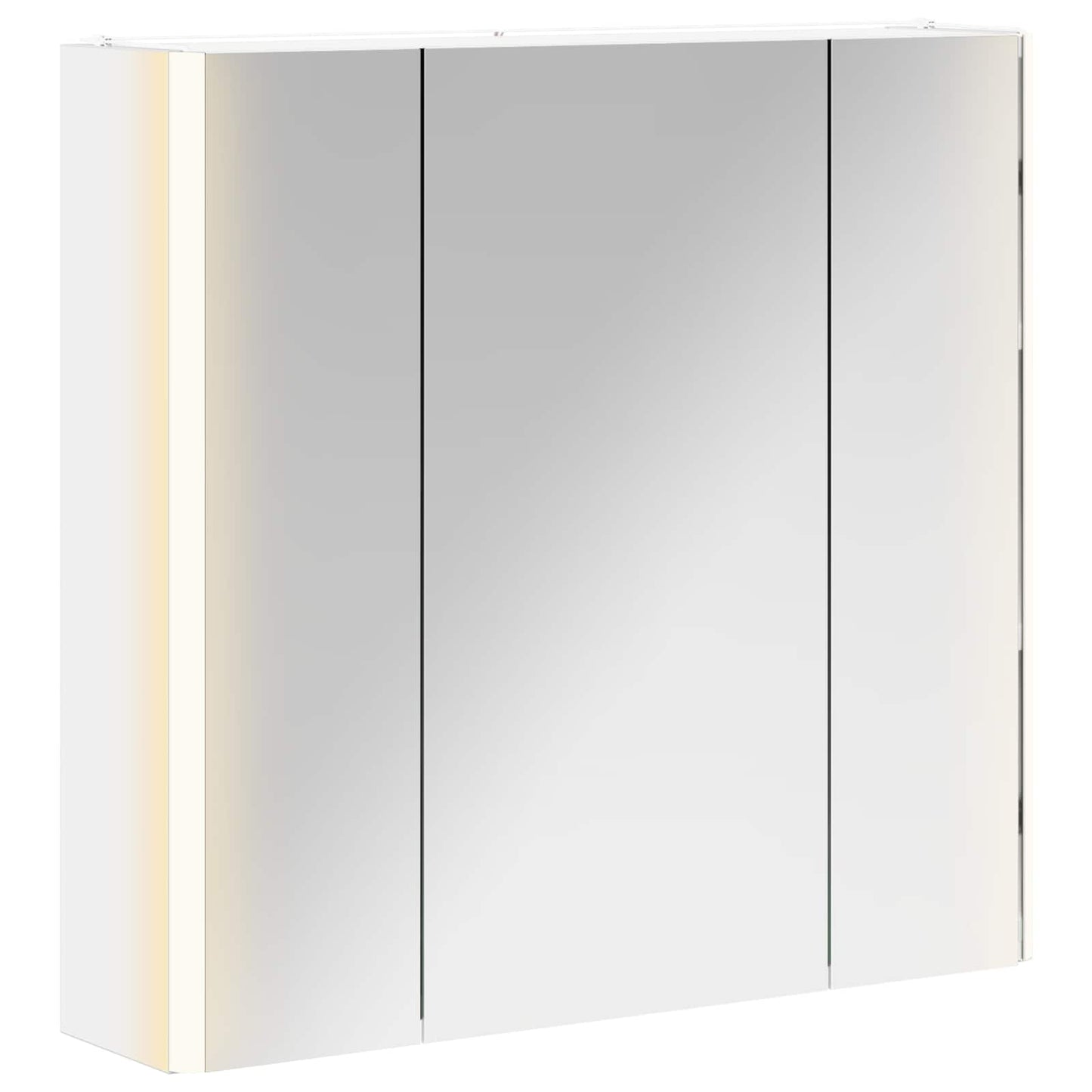 vidaXL Bathroom Mirror Cabinet White 63.5 x 15.5 x 60.5 cm