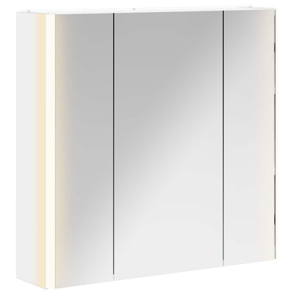 vidaXL Bathroom Mirror Cabinet White 63.5 x 15.5 x 60.5 cm