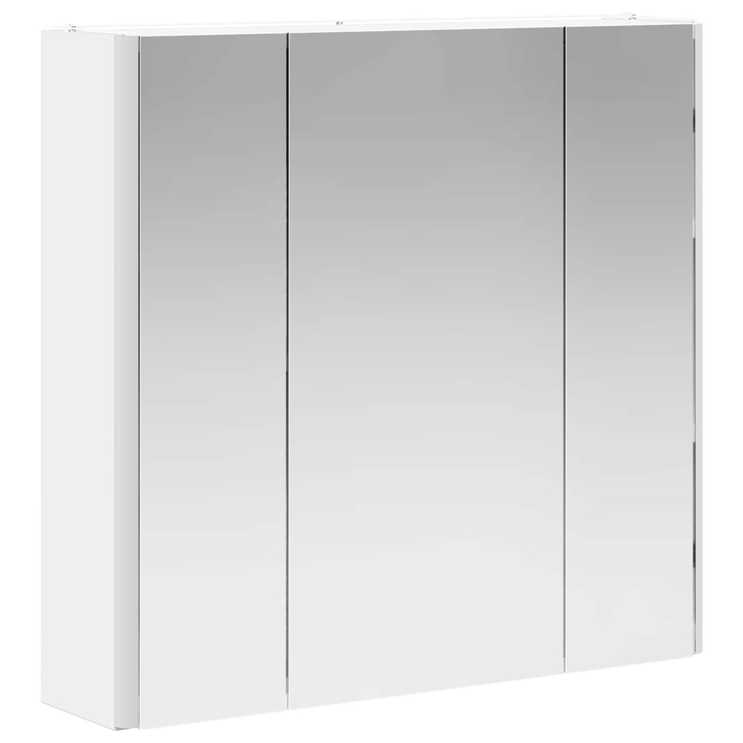 vidaXL Bathroom Mirror Cabinet White 63.5 x 15.5 x 60.5 cm