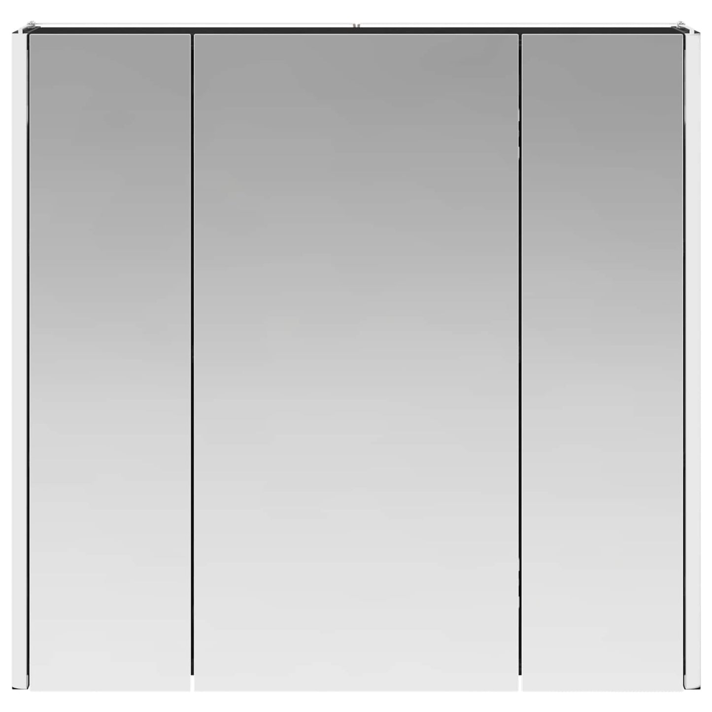 vidaXL Bathroom Mirror Cabinet Black Oak 63.5 x 15.5 x 60.5 cm
