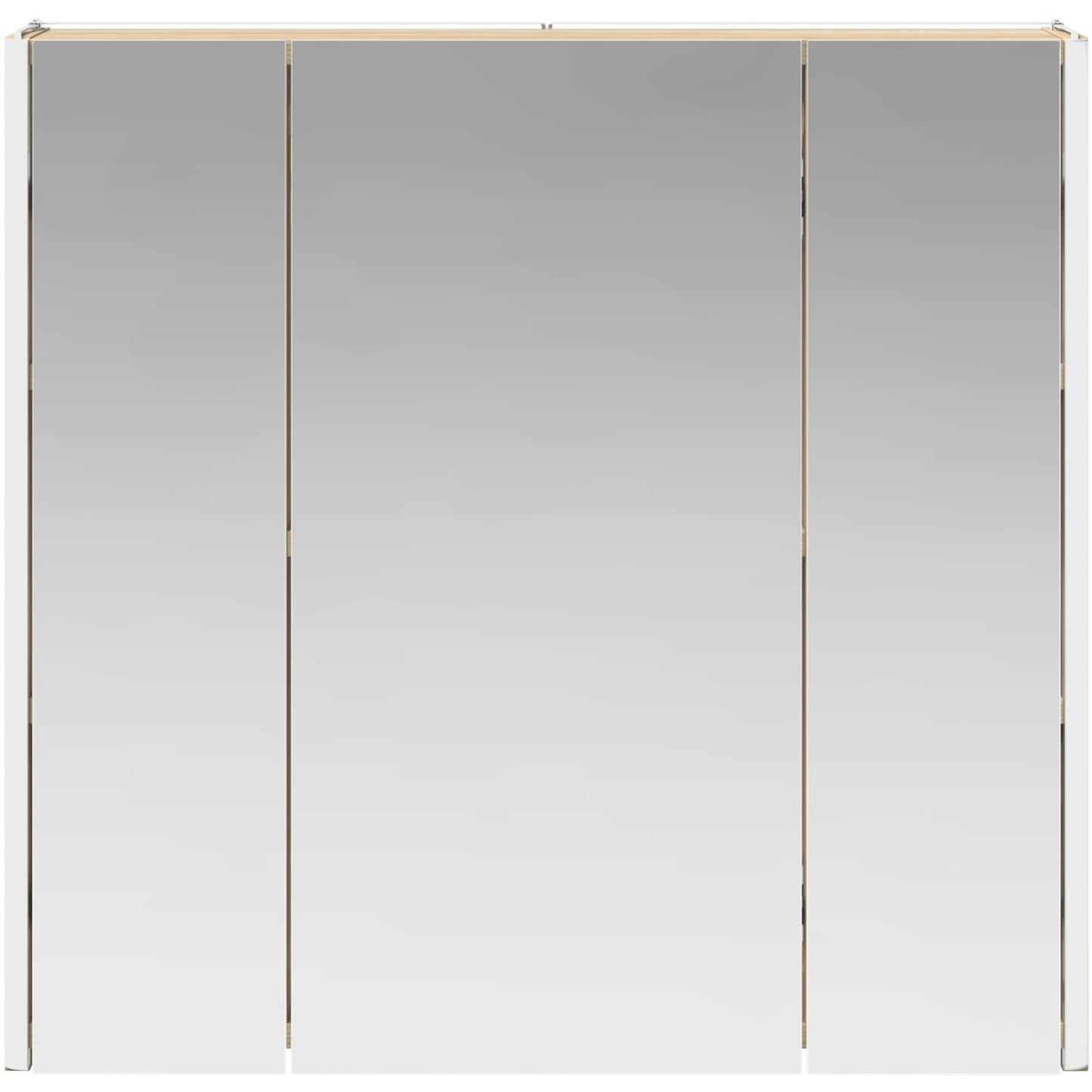 vidaXL Bathroom Mirror Cabinet Sonoma Oak 63.5 x 15.5 x 60.5 cm