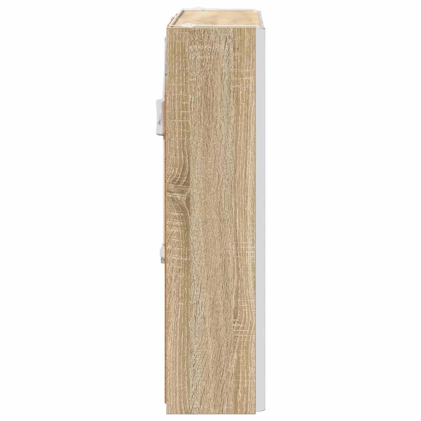 vidaXL Bathroom Mirror Cabinet Sonoma Oak 63.5 x 15.5 x 60.5 cm
