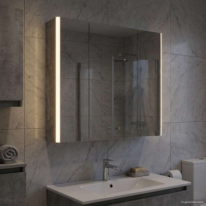 vidaXL Bathroom Mirror Cabinet Concrete Grey 63.5 x 15.5 x 60.5 cm
