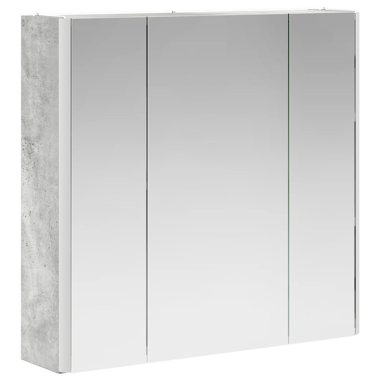 vidaXL Bathroom Mirror Cabinet Concrete Grey 63.5 x 15.5 x 60.5 cm