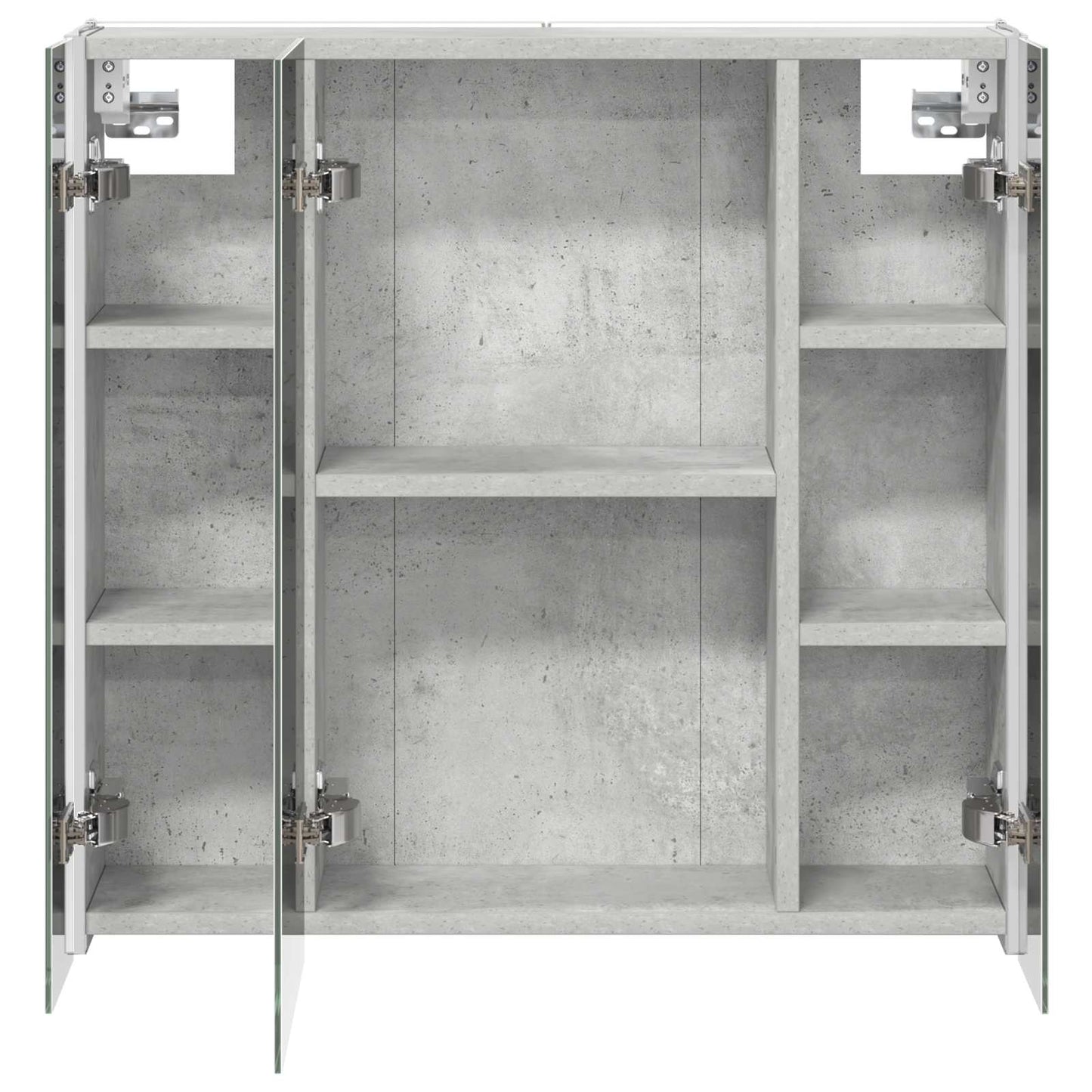 vidaXL Bathroom Mirror Cabinet Concrete Grey 63.5 x 15.5 x 60.5 cm