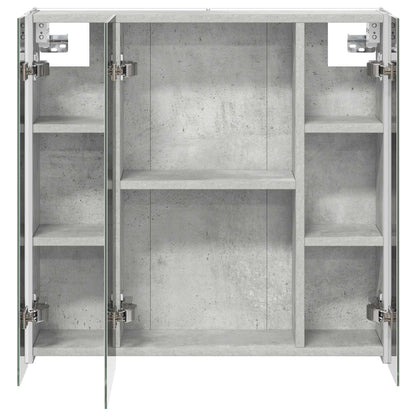 vidaXL Bathroom Mirror Cabinet Concrete Grey 63.5 x 15.5 x 60.5 cm