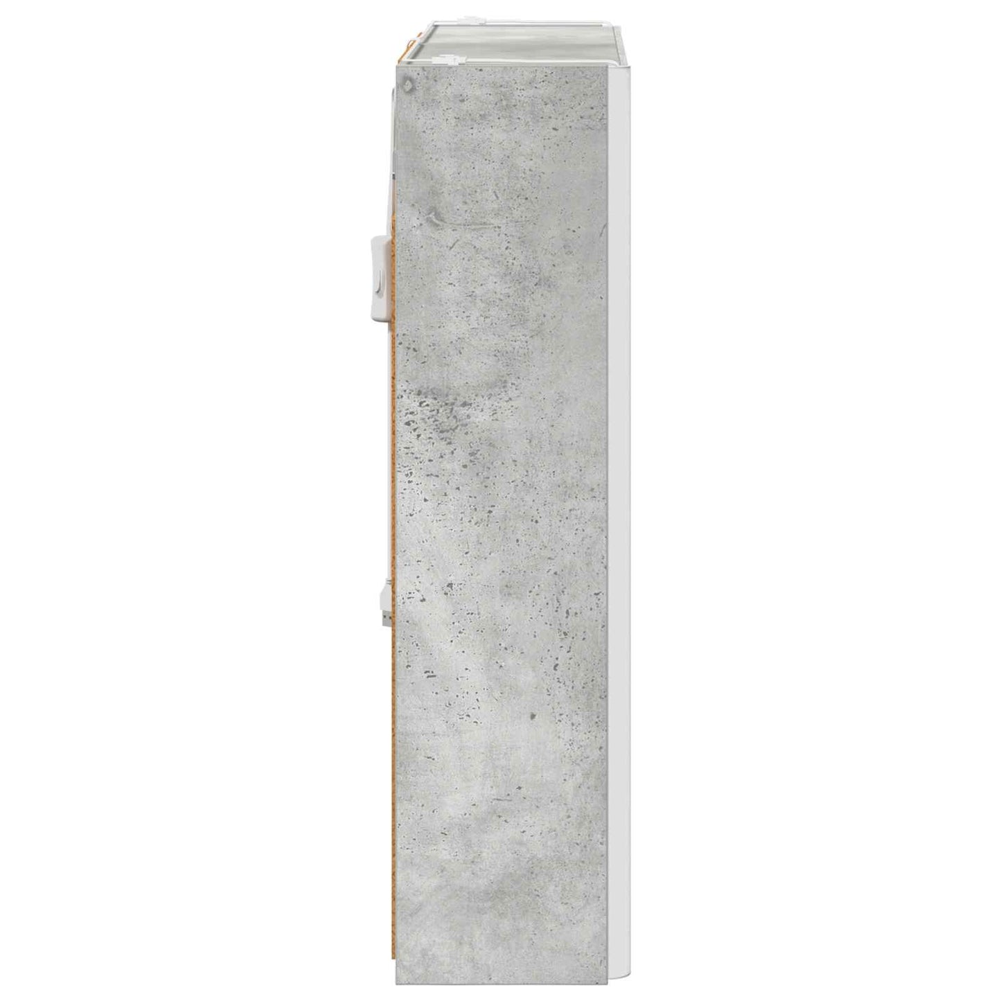 vidaXL Bathroom Mirror Cabinet Concrete Grey 63.5 x 15.5 x 60.5 cm