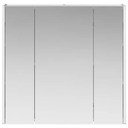 vidaXL Bathroom Mirror Cabinet Grey Sonoma 63.5 x 15.5 x 60.5 cm