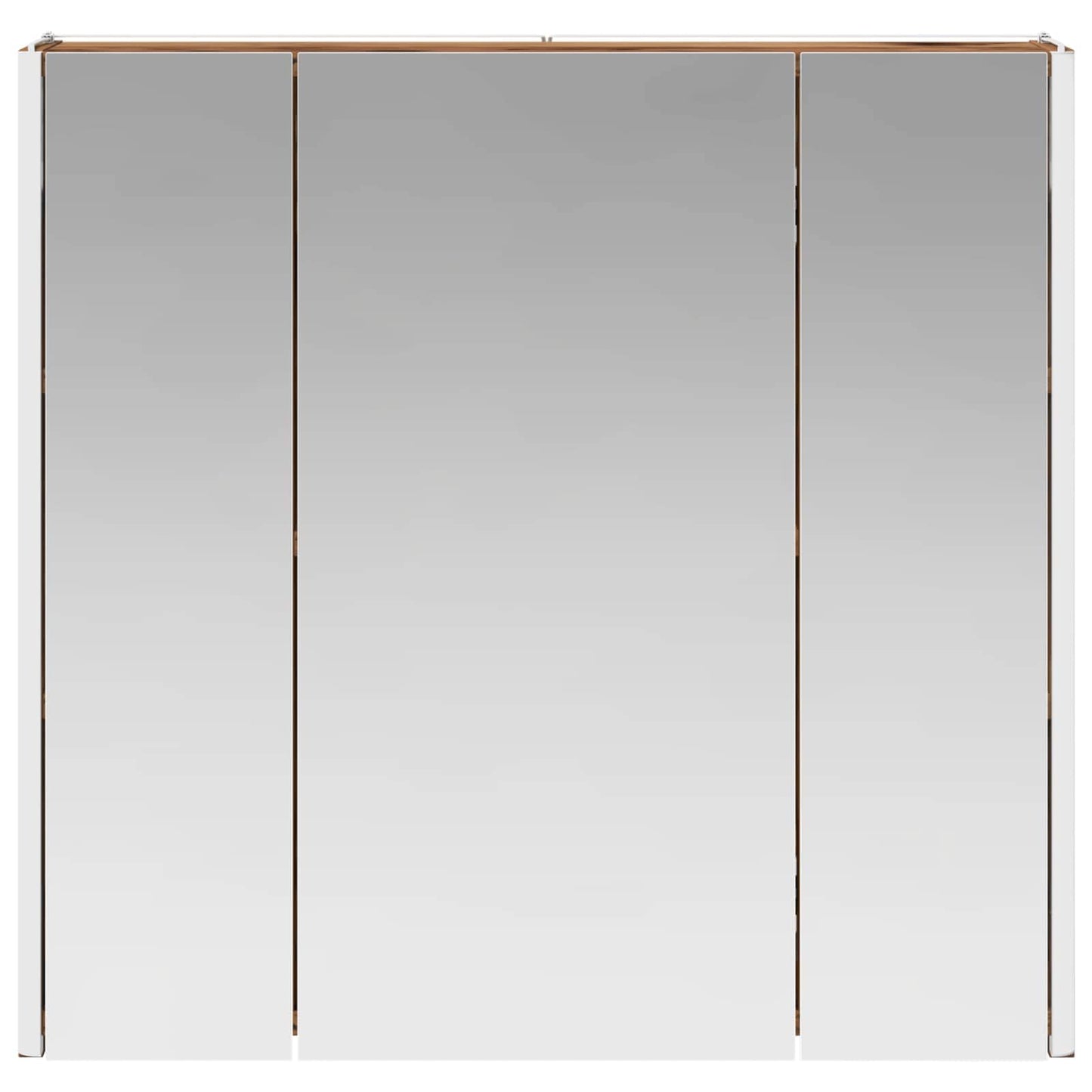 vidaXL Bathroom Mirror Cabinet Old Wood 63.5 x 15.5 x 60.5 cm
