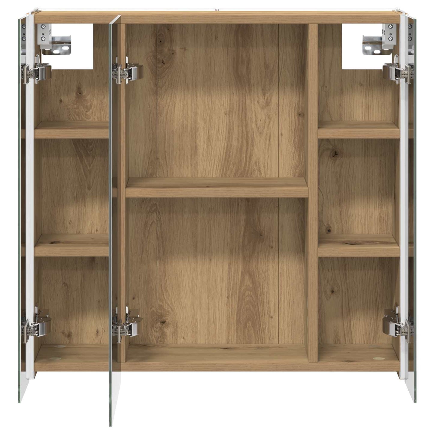 vidaXL Bathroom Mirror Cabinet Artisian Oak 63.5 x 15.5 x 60.5 cm