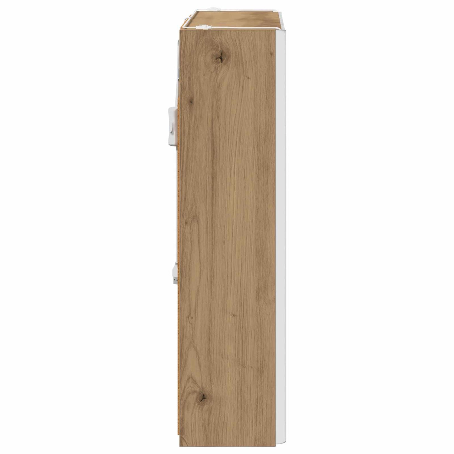 vidaXL Bathroom Mirror Cabinet Artisian Oak 63.5 x 15.5 x 60.5 cm