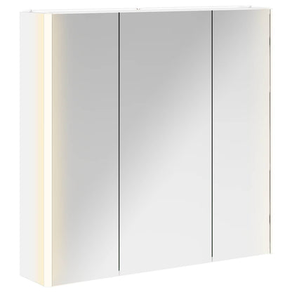 vidaXL Bathroom Mirror Cabinet with Shelf White 73.5 x 15.5 x 70 cm