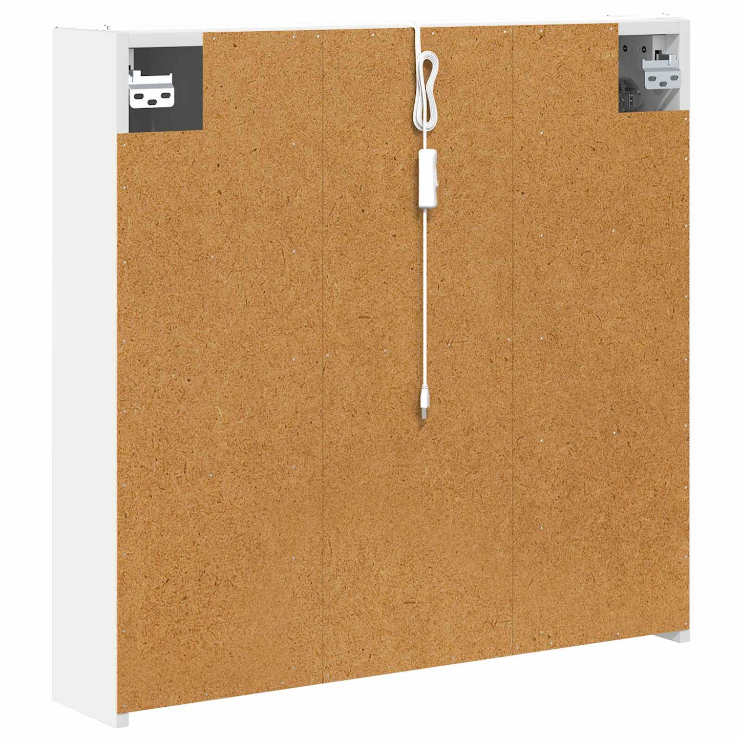 vidaXL Bathroom Mirror Cabinet with Shelf White 73.5 x 15.5 x 70 cm