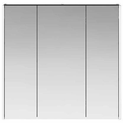 vidaXL Bathroom Mirror Cabinet with Door Black Oak 73.5 x 15.5 x 70 cm