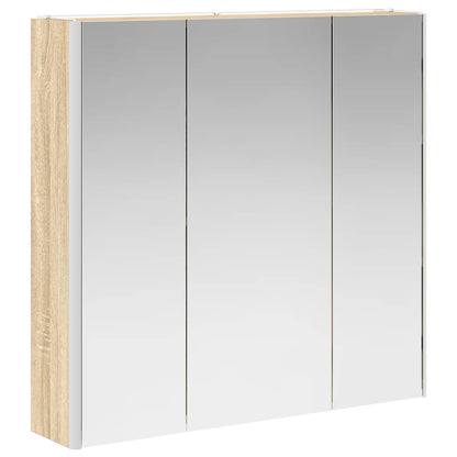 vidaXL Bathroom Mirror Cabinet Sonoma Oak 73.5 x 15.5 x 70 cm