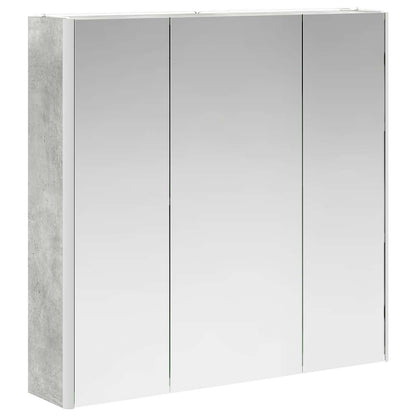 vidaXL Bathroom Mirror Cabinet Concrete Grey 73.5 x 15.5 x 70 cm