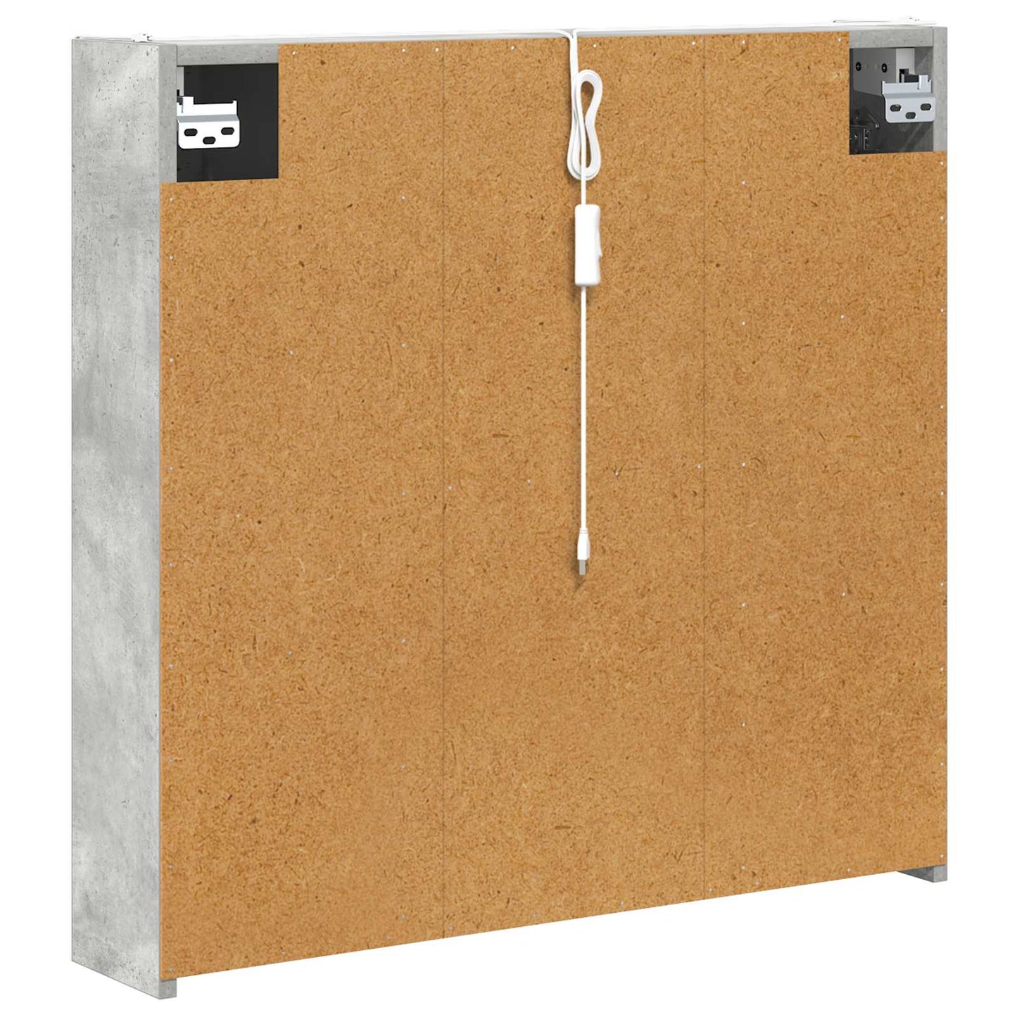 vidaXL Bathroom Mirror Cabinet Concrete Grey 73.5 x 15.5 x 70 cm