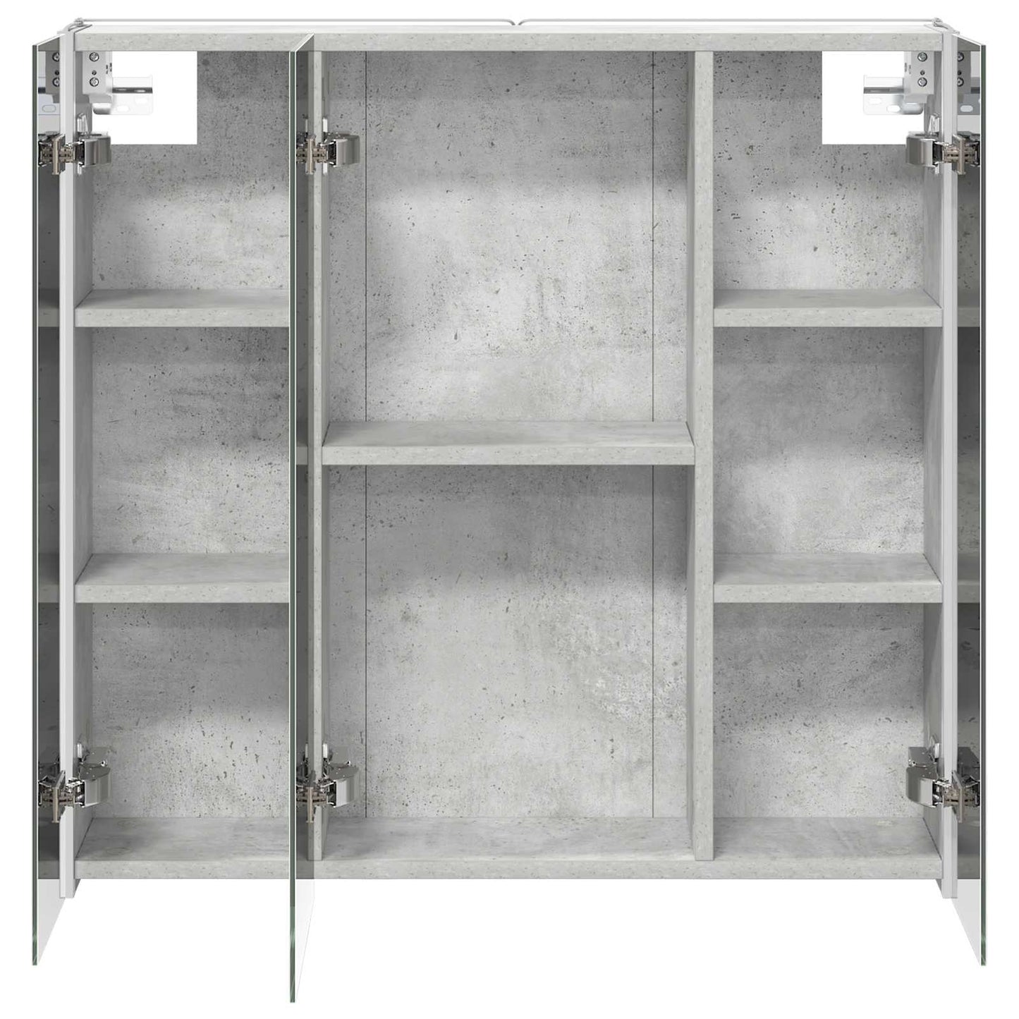 vidaXL Bathroom Mirror Cabinet Concrete Grey 73.5 x 15.5 x 70 cm