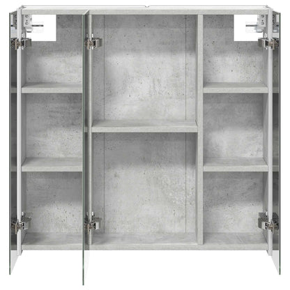 vidaXL Bathroom Mirror Cabinet Concrete Grey 73.5 x 15.5 x 70 cm