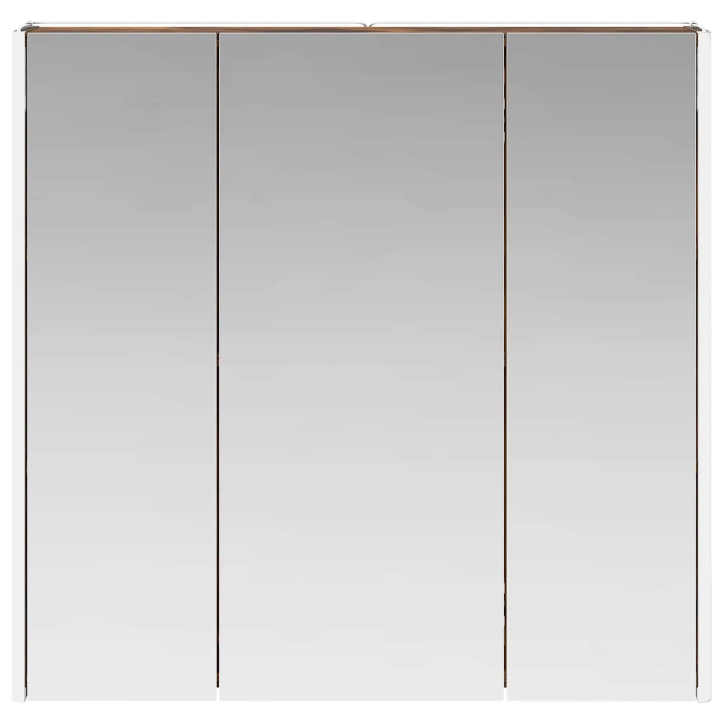vidaXL Bathroom Mirror Cabinet Smoked Oak 73.5 x 15.5 x 70 cm