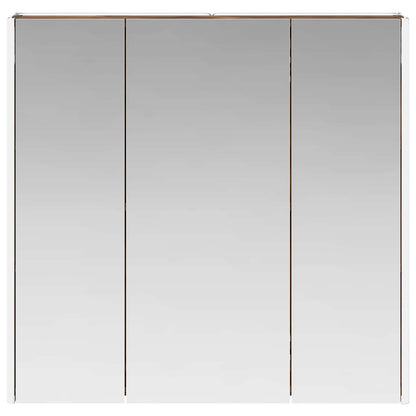vidaXL Bathroom Mirror Cabinet Smoked Oak 73.5 x 15.5 x 70 cm