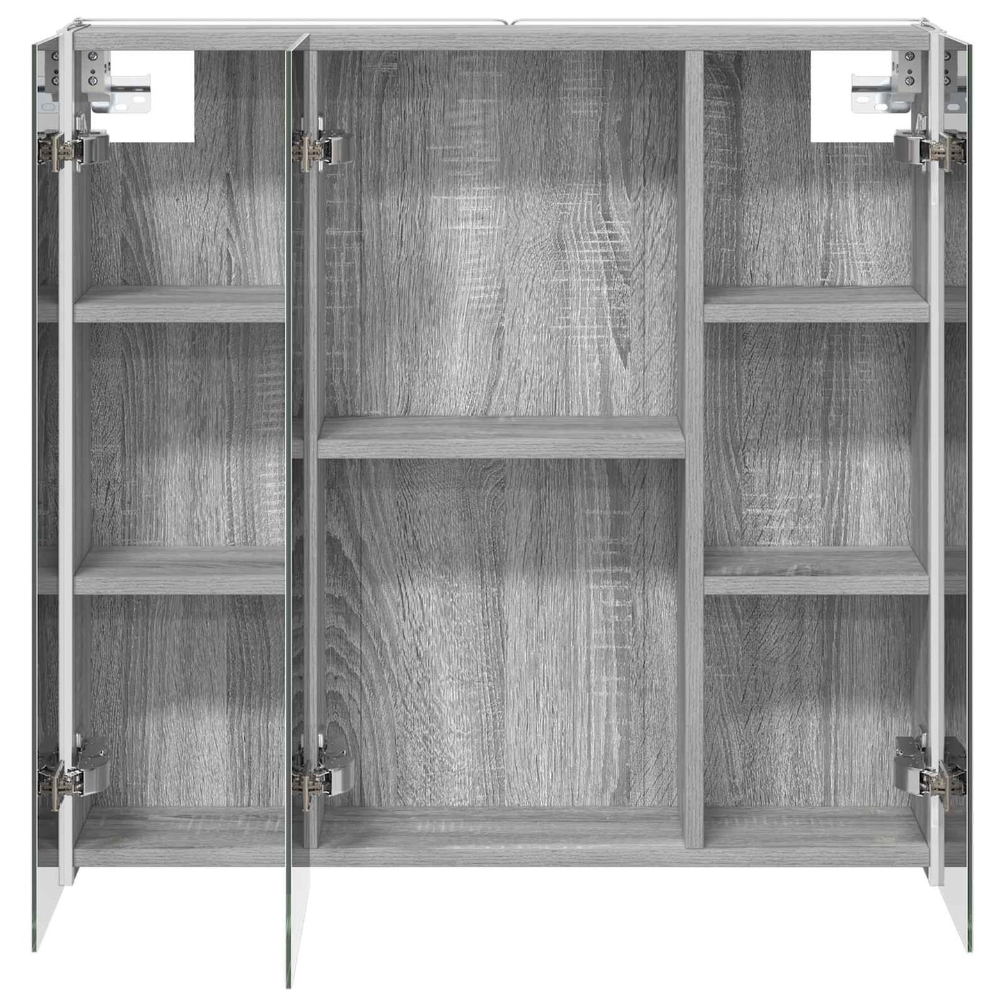 vidaXL Bathroom Mirror Cabinet Grey Sonoma 73.5 x 15.5 x 70 cm