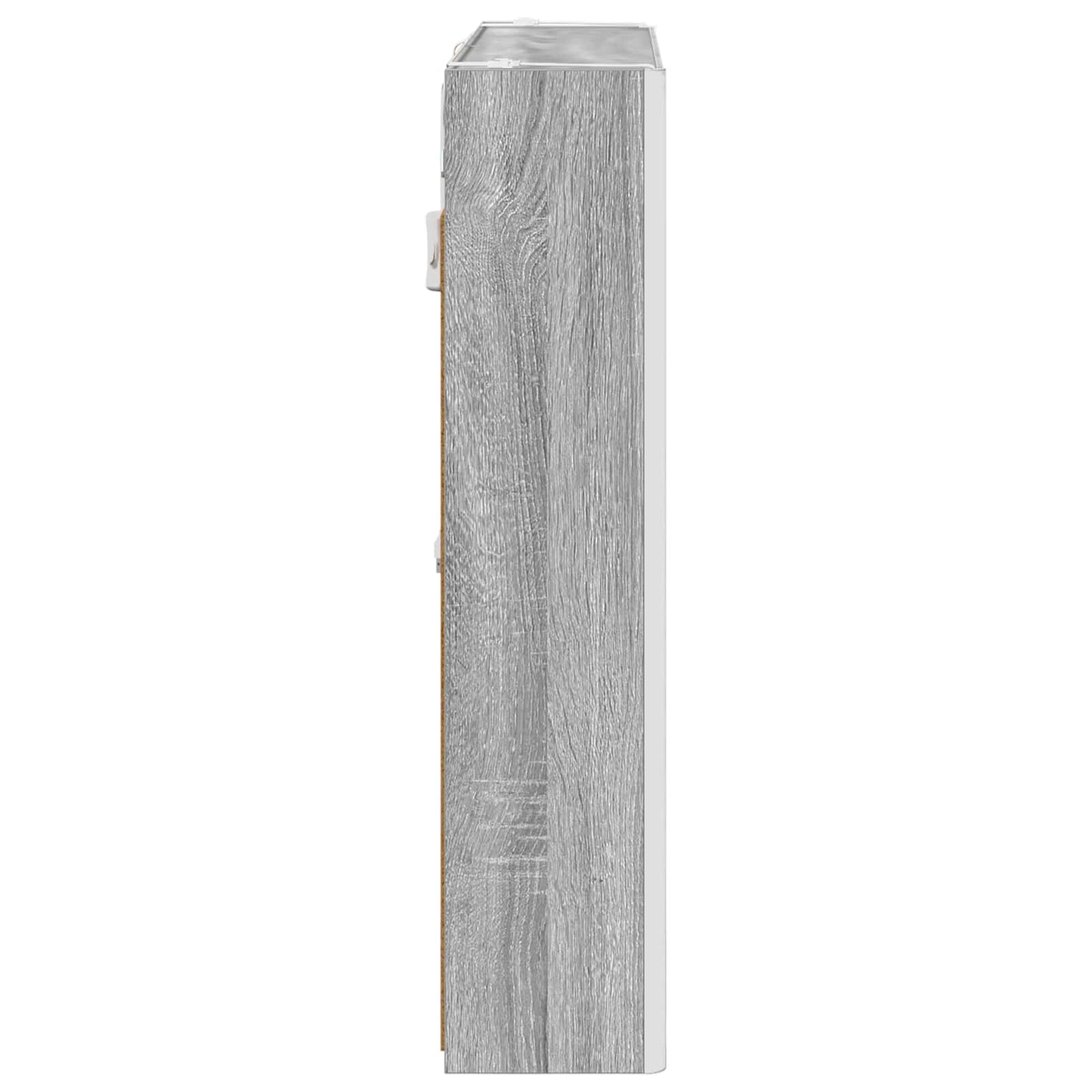 vidaXL Bathroom Mirror Cabinet Grey Sonoma 73.5 x 15.5 x 70 cm