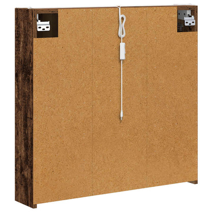 vidaXL Bathroom Mirror Cabinet with Shelf Old Wood 73.5 x 15.5 x 70 cm