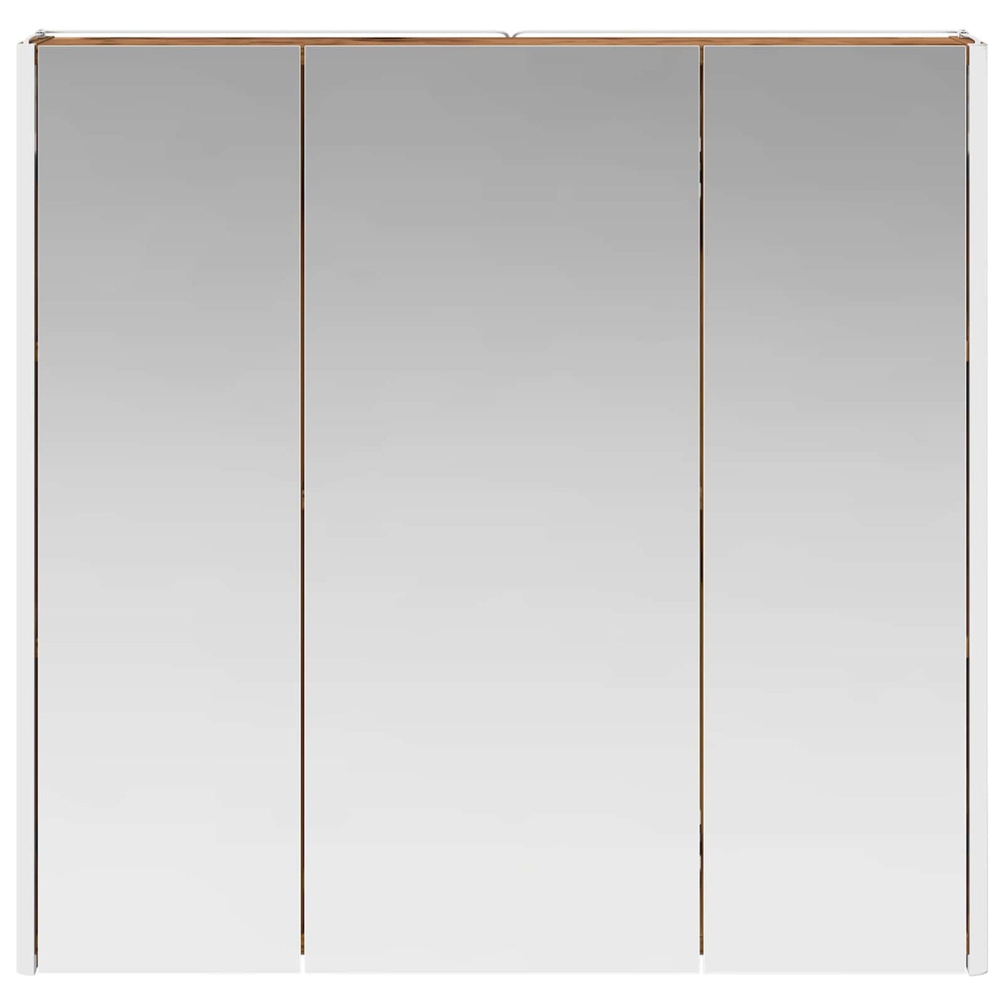 vidaXL Bathroom Mirror Cabinet with Shelf Old Wood 73.5 x 15.5 x 70 cm