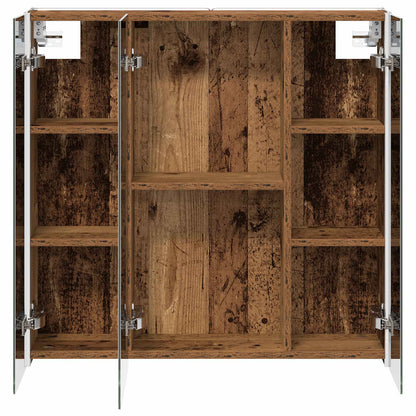 vidaXL Bathroom Mirror Cabinet with Shelf Old Wood 73.5 x 15.5 x 70 cm