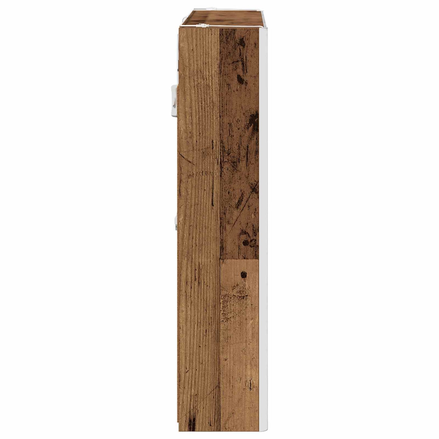 vidaXL Bathroom Mirror Cabinet with Shelf Old Wood 73.5 x 15.5 x 70 cm
