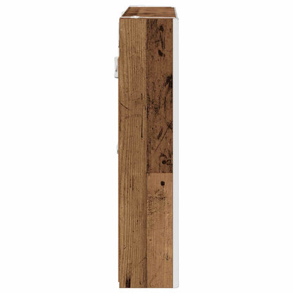vidaXL Bathroom Mirror Cabinet with Shelf Old Wood 73.5 x 15.5 x 70 cm