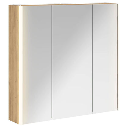 vidaXL Bathroom Mirror Cabinet Artisian Oak 73.5 x 15.5 x 70 cm