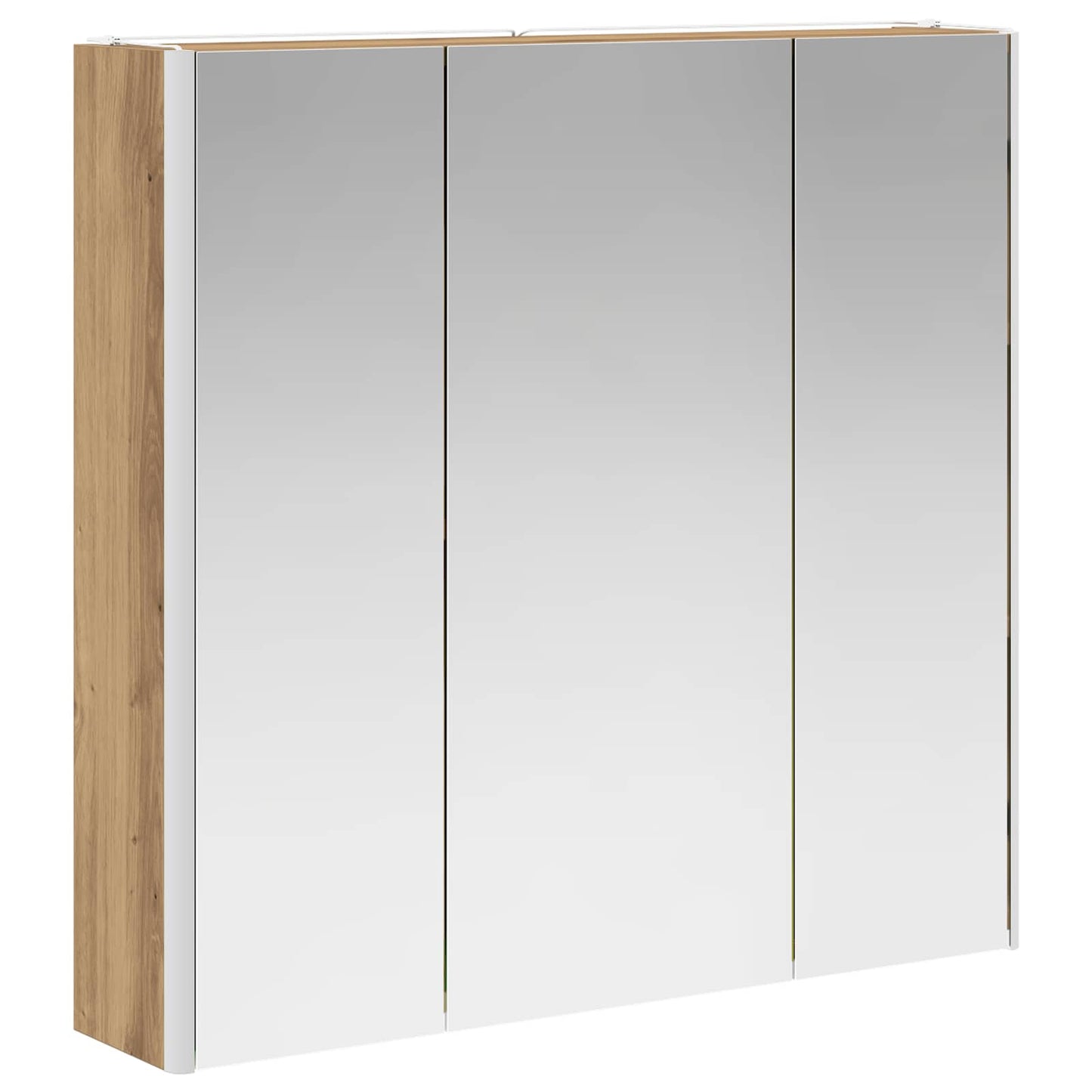 vidaXL Bathroom Mirror Cabinet Artisian Oak 73.5 x 15.5 x 70 cm