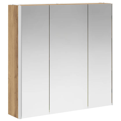 vidaXL Bathroom Mirror Cabinet Artisian Oak 73.5 x 15.5 x 70 cm