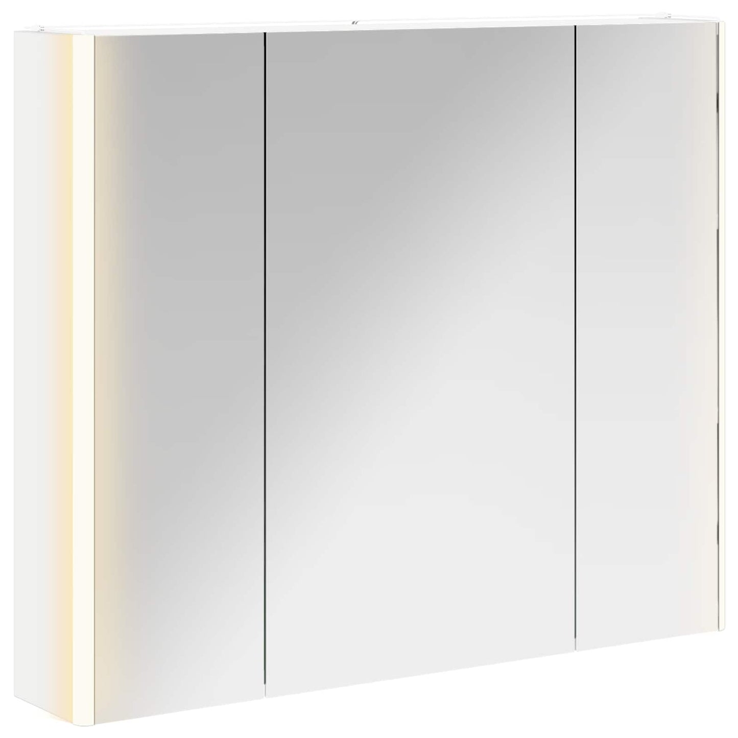 vidaXL Bathroom Mirror Cabinet White 83.5 x 15.5 x 70 cm
