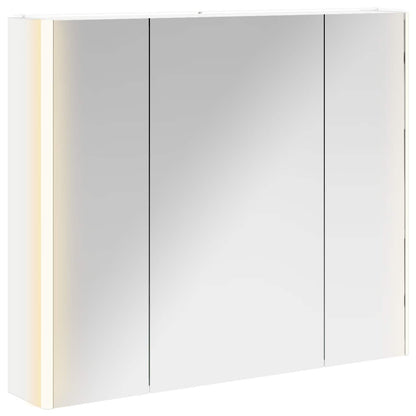 vidaXL Bathroom Mirror Cabinet White 83.5 x 15.5 x 70 cm