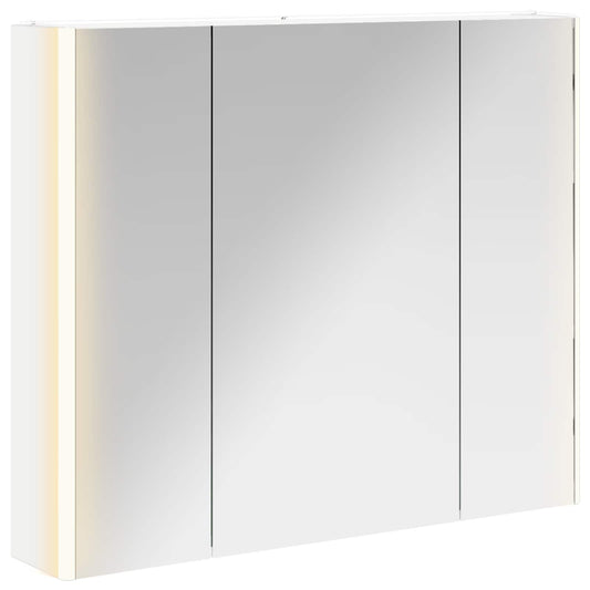 vidaXL Bathroom Mirror Cabinet White 83.5 x 15.5 x 70 cm