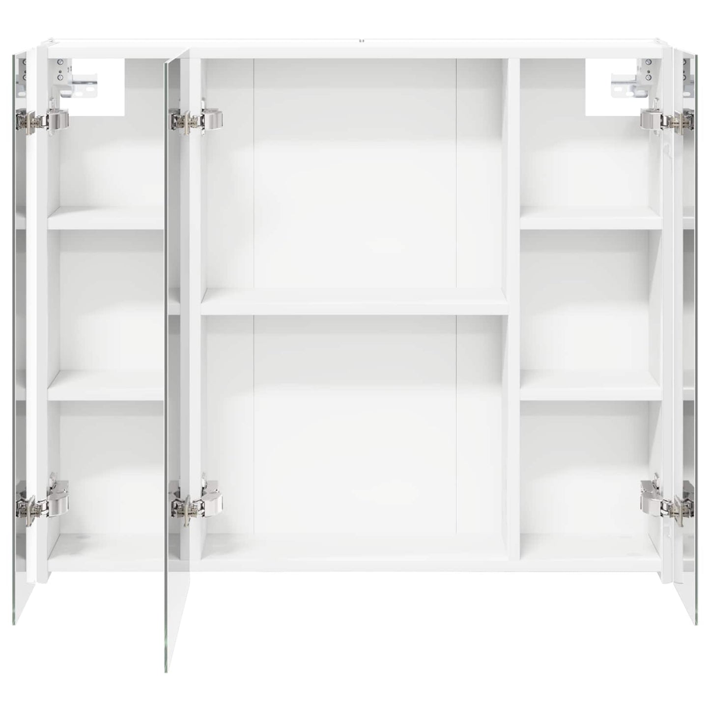 vidaXL Bathroom Mirror Cabinet White 83.5 x 15.5 x 70 cm