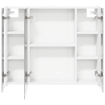 vidaXL Bathroom Mirror Cabinet White 83.5 x 15.5 x 70 cm