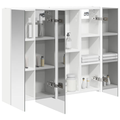 vidaXL Bathroom Mirror Cabinet White 83.5 x 15.5 x 70 cm