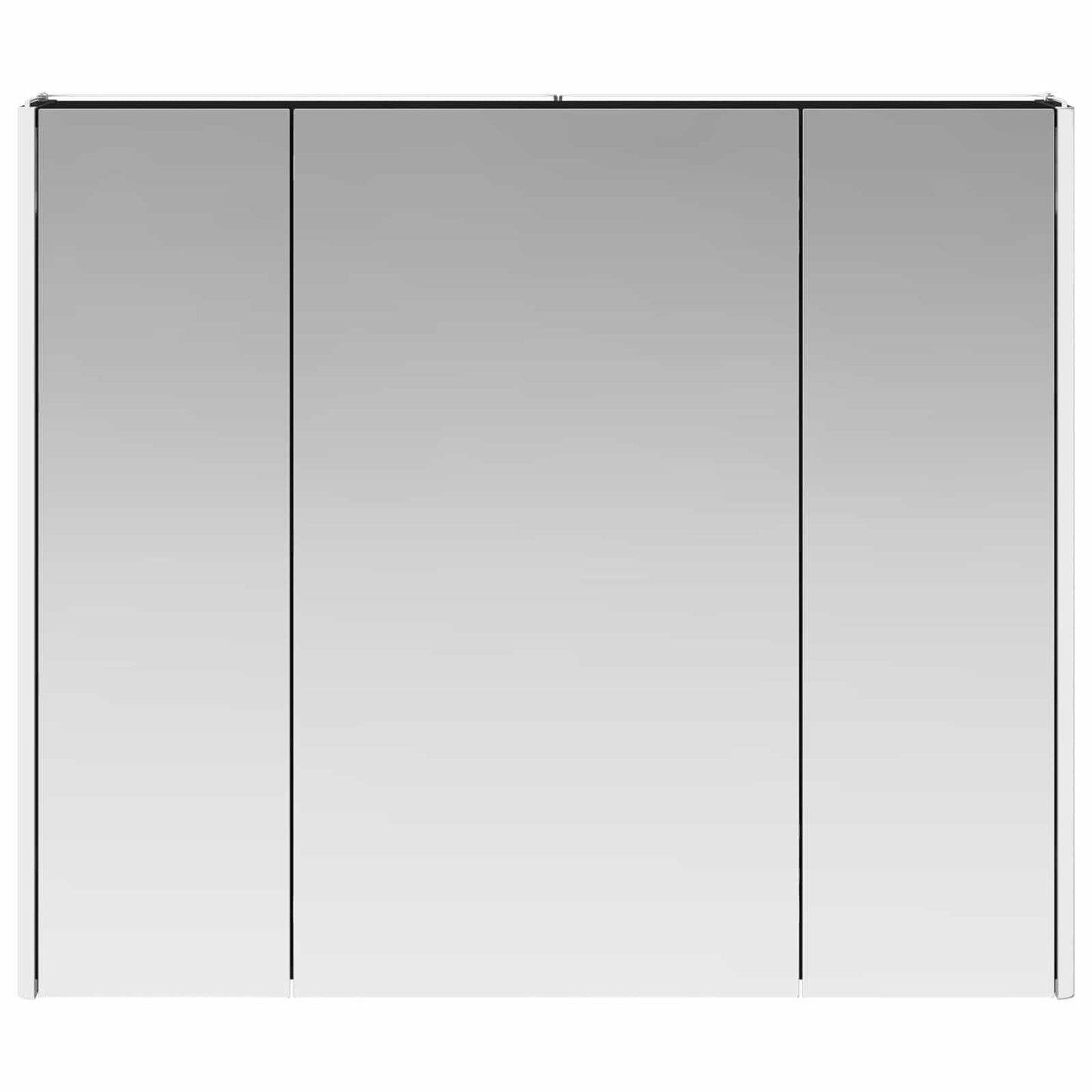vidaXL Bathroom Mirror Cabinet Black Oak 83.5 x 15.5 x 70 cm