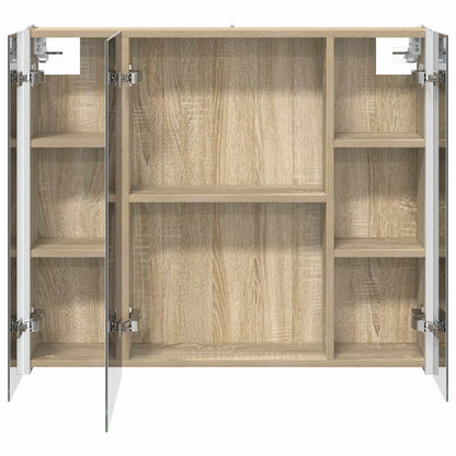 vidaXL Bathroom Mirror Cabinet Sonoma Oak 83.5 x 15.5 x 70 cm
