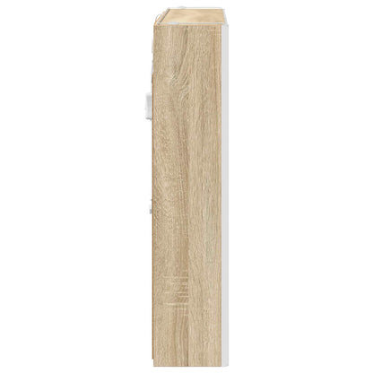 vidaXL Bathroom Mirror Cabinet Sonoma Oak 83.5 x 15.5 x 70 cm