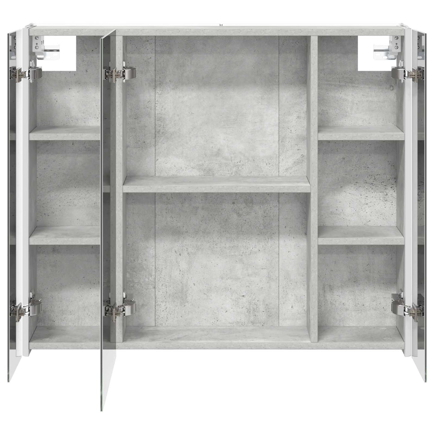 vidaXL Bathroom Mirror Cabinet Concrete Grey 83.5 x 15.5 x 70 cm