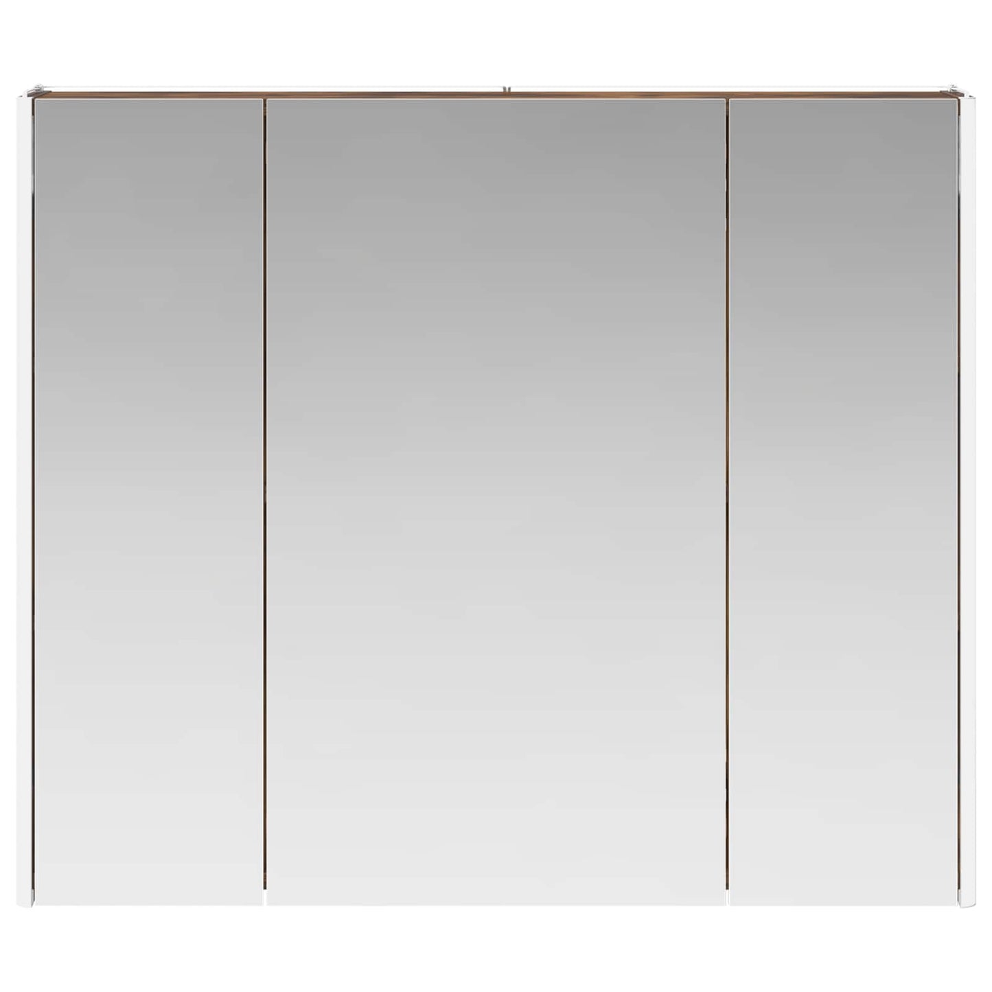 vidaXL Bathroom Mirror Cabinet Smoked Oak 83.5 x 15.5 x 70 cm