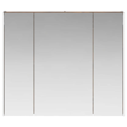 vidaXL Bathroom Mirror Cabinet Smoked Oak 83.5 x 15.5 x 70 cm