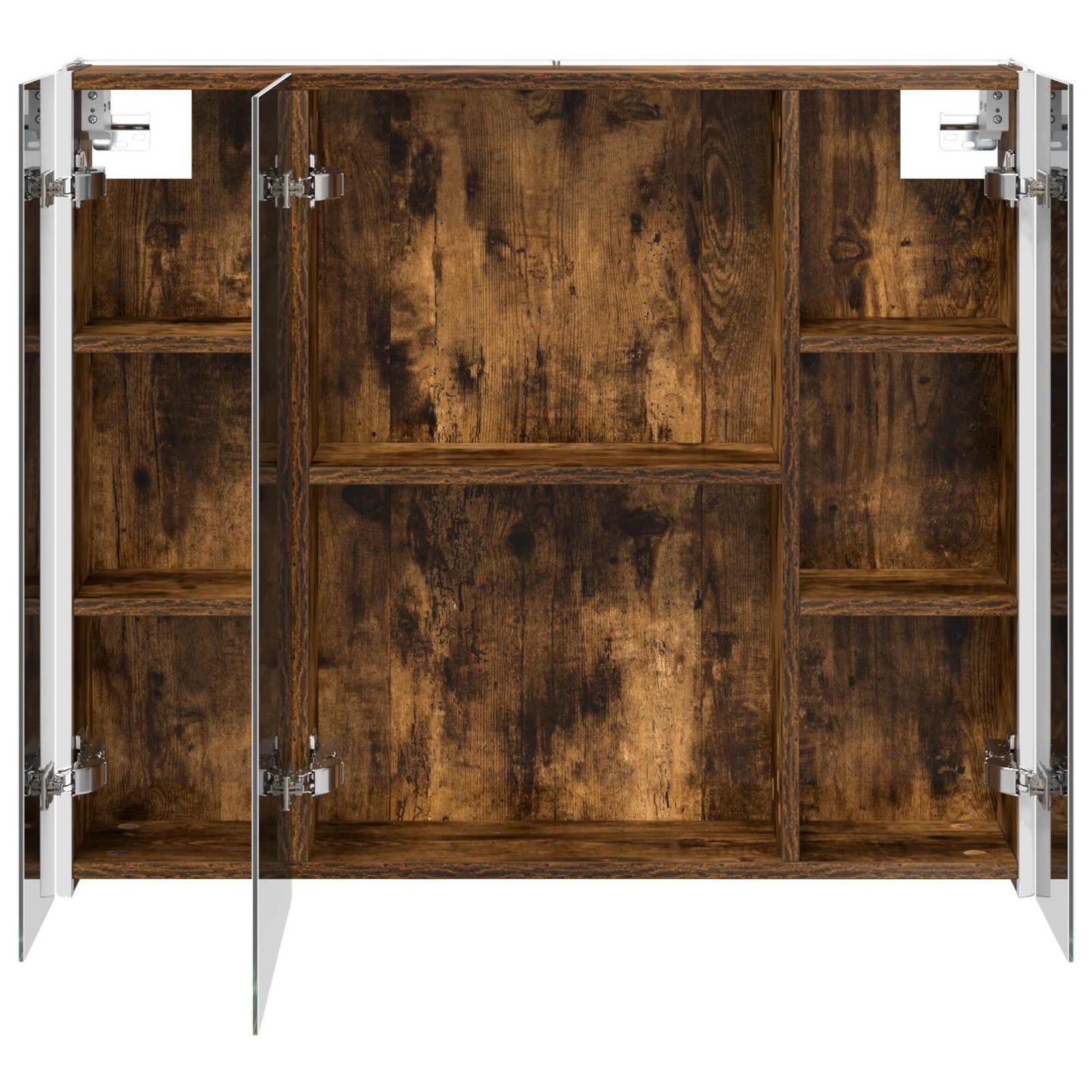vidaXL Bathroom Mirror Cabinet Smoked Oak 83.5 x 15.5 x 70 cm