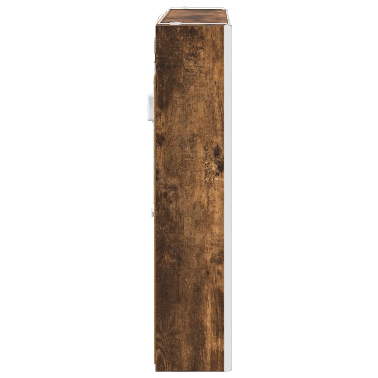 vidaXL Bathroom Mirror Cabinet Smoked Oak 83.5 x 15.5 x 70 cm