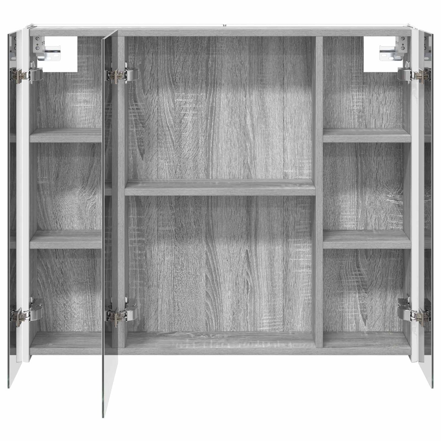 vidaXL Bathroom Mirror Cabinet Grey Sonoma 83.5 x 15.5 x 70 cm